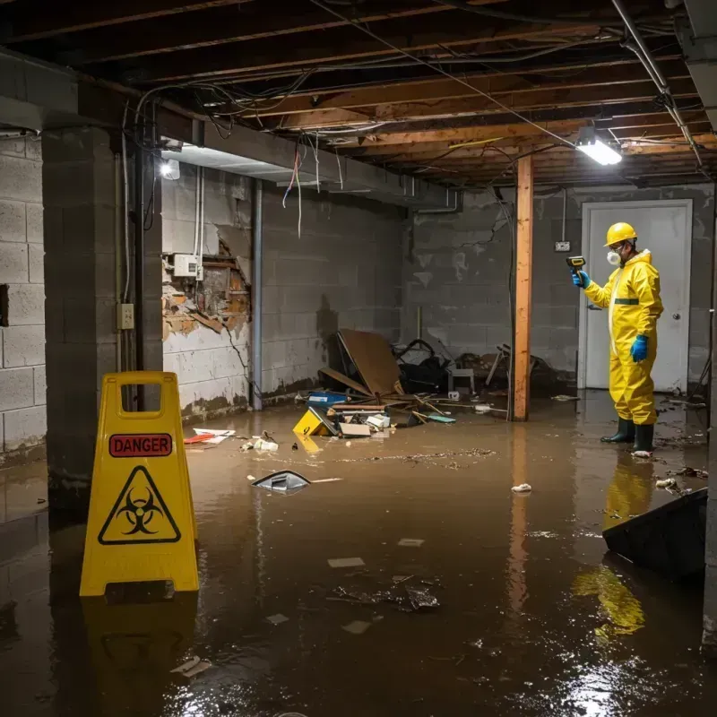 Flooded Basement Electrical Hazard in Coto Laurel, PR Property